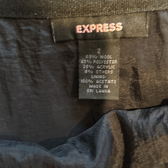 Express:A-line Plaid Skirt Sz 2 w/Lace Detail Around Bottom. 15% off 2+ bundle - Picture 5 of 5